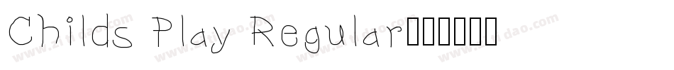Childs Play Regular字体转换